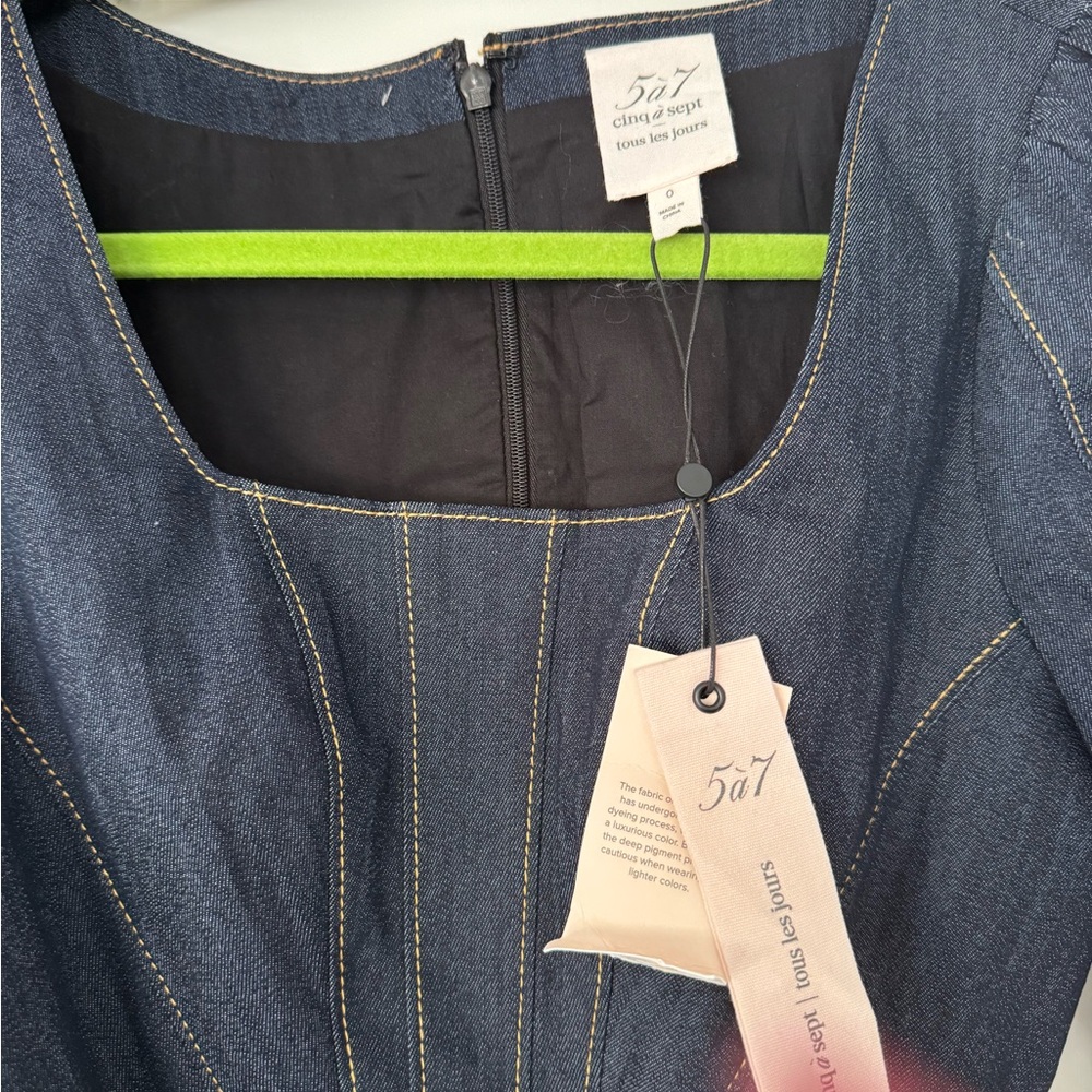Cinq à Sept Blue Denim Dress